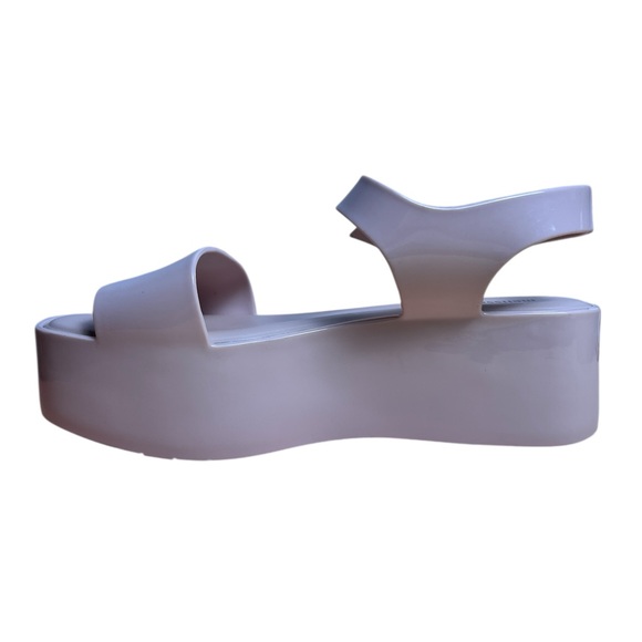 Melissa Mar Platform Sandals Light Pink Pastel Women’s Size 8 Jelly Slip-On Shoe - Picture 7 of 11